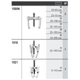Beta 6600 M/657 Assortimento 17 utensili, con ganci senza pannello 066000657