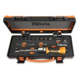 Beta 666/C2 Chiave dinamometrica a scatto Zero-Reset in cassetta con bussole e prolunghe 006661002