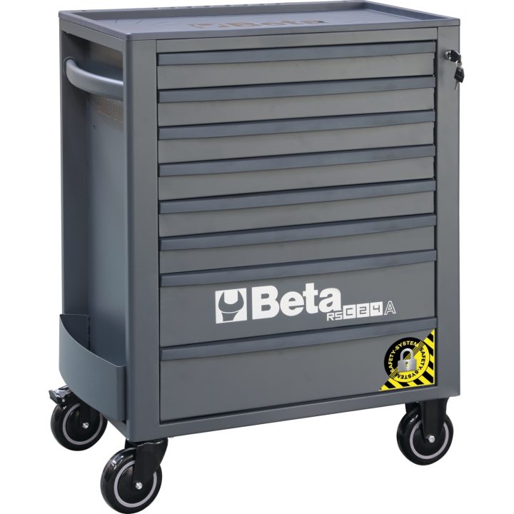 Beta 2400 RSC24A/8-VIL/O Cassettiera mobile con otto cassetti, con sistema ANTIRIBALTAMENTO e assortimento di 411 utensili 02400