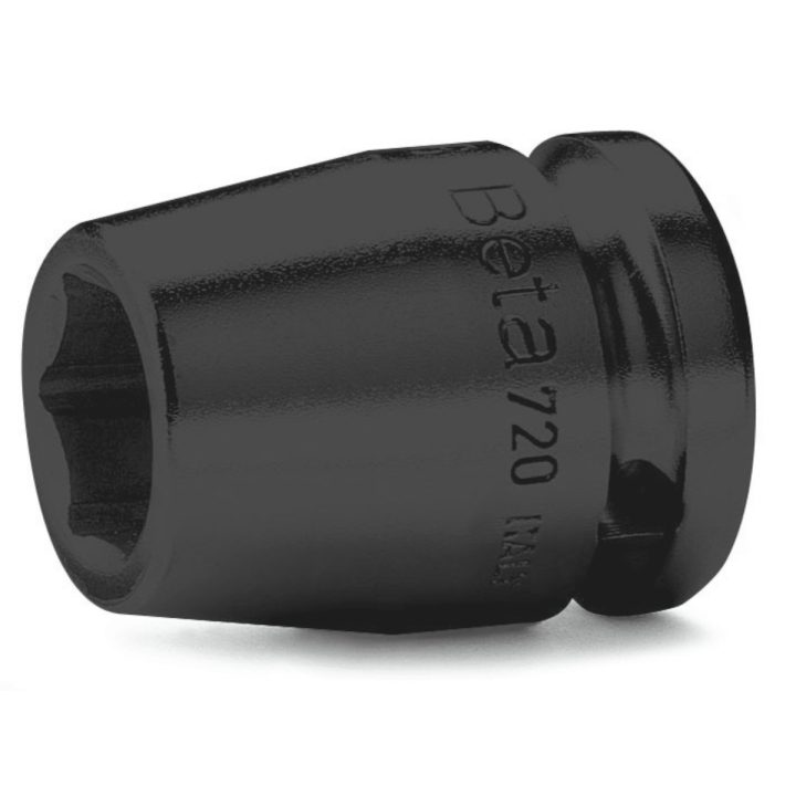 Beta 720 8 Chiavi a bussola Macchina con attacco quadro femmina 1/2" bocca esagonale serie normale, fosfatate 007200008