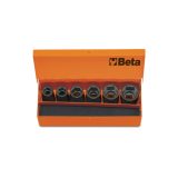 Beta 720/C6 6 chiavi a bussola Macchina con attacco quadro femmina 1/2" fosfatate, in cassetta di lamiera 007200910