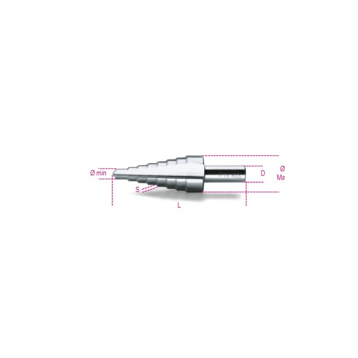 Beta 425/8 Frese coniche a gradino in acciaio HSS 004250029