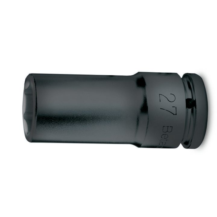 Beta 720L 27 Chiavi a bussola Macchina con attacco quadro femmina 1/2" bocca esagonale, serie lunga fosfatate 007200327
