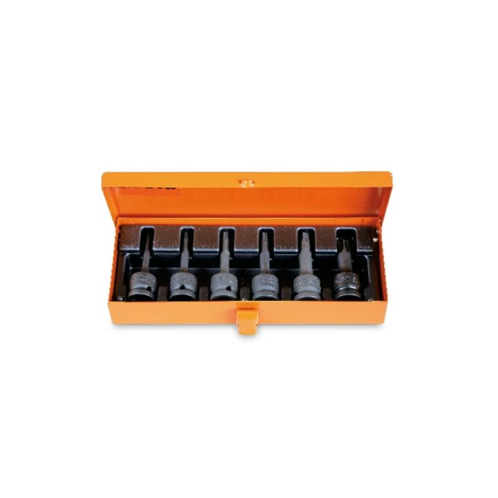 Beta 720TX/C6 Serie di chiavi a bussola Macchina maschio per viti con impronta Torx®, con attacco quadro femmina 1/2" fosfatate