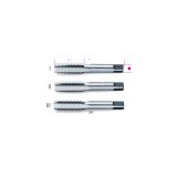 Beta 430ASC 7/16 Serie di 3 maschi a mano sgrossatore, intermedio, finitore UNC in acciaio al cromo 004300054