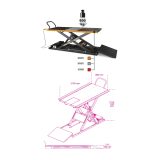 Beta 3050/G Sollevatore moto elettroidraulico da 600 kg 030500202