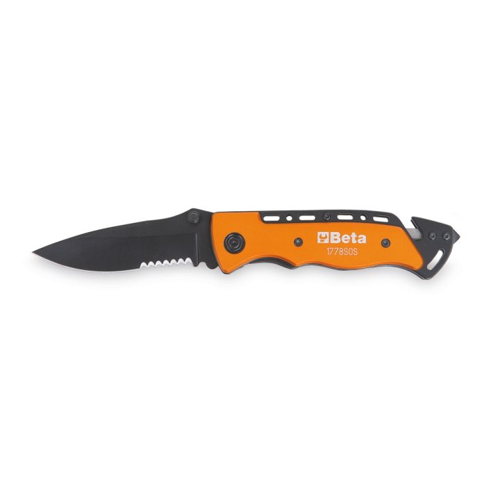 Beta 1778SOS Coltello soccorso auto con funzione martello frangicristallo e tagliacinture di sicurezza 017780080