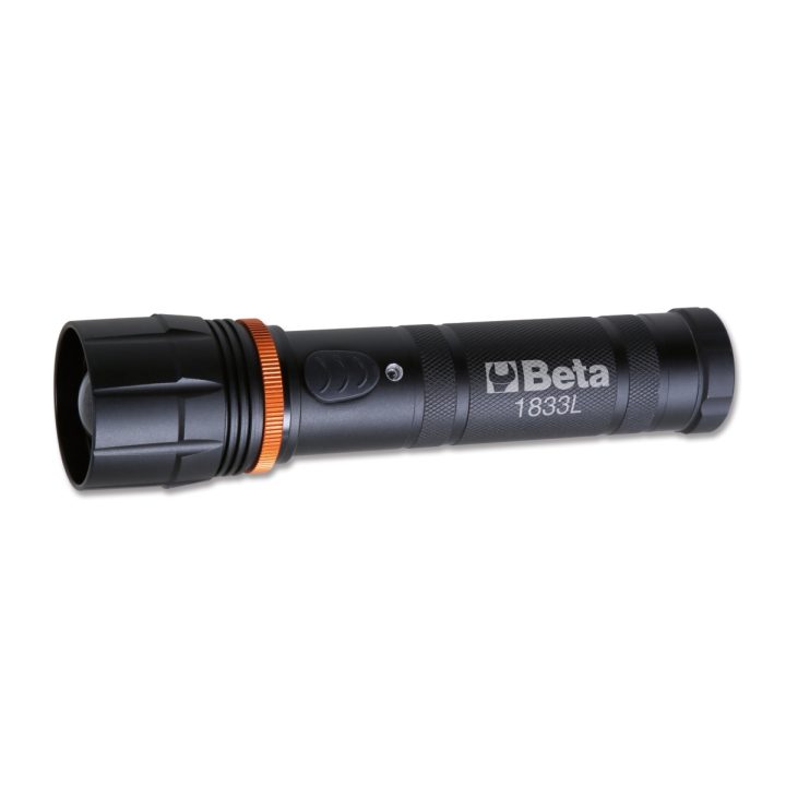 Beta 1833 L Torcia LED ad alta luminosità in robusto alluminio anodizzato, fino a 1100 Lumen 018330004