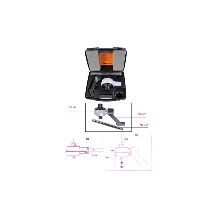 Beta 560/C4PLUS Moltiplicatore di coppia destrorso/sinistrorso e accessori rapporto 5:1 con piede di reazione per uso intensivo