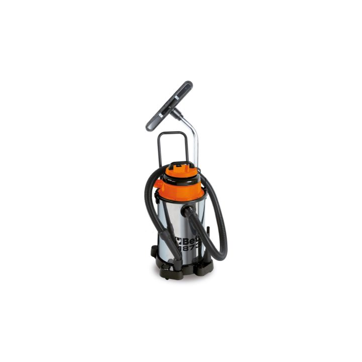 Beta 1873 30 Aspiratore 30 litri per solidi e liquidi bidone in acciaio INOX 018730030