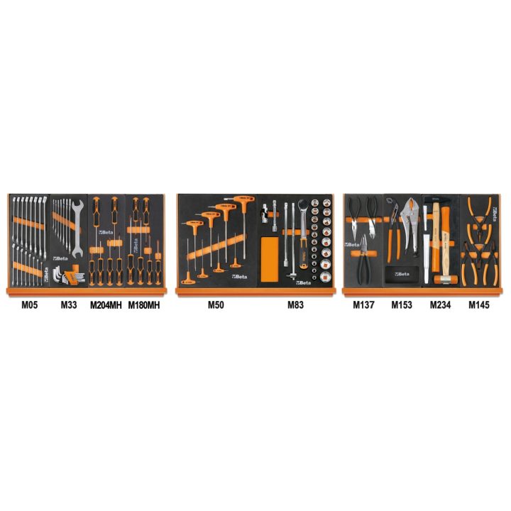 Beta 5904VU/1M Assortimento di 90 utensili per impiego universale in vassoio morbido in EVA 059041201
