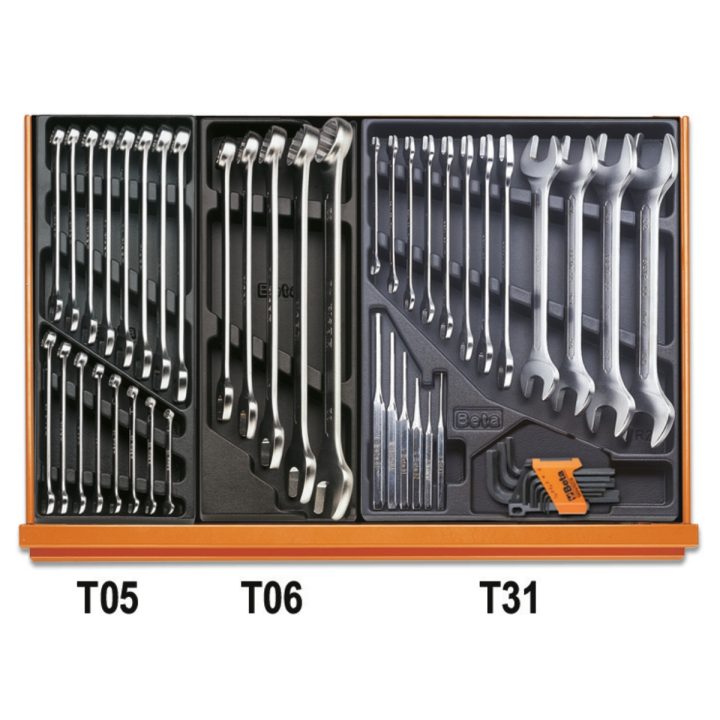 Beta 5904VU/3T Assortimento di 146 utensili per impiego universale in termoformato rigido in ABS 059041203