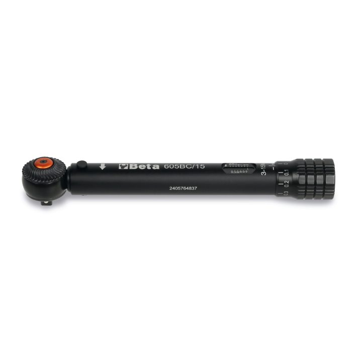 Beta 605BC/15 Chiave dinamometrica compatta in alluminio, con meccanismo a scatto, fino a 15Nm 006050015