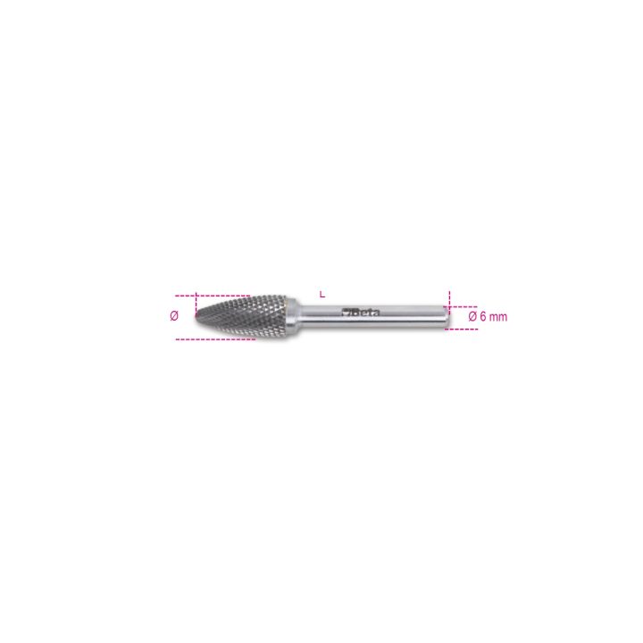 Beta 426MD/FA9,5 Lime rotative in metallo duro taglio incrociato HM4 004260549