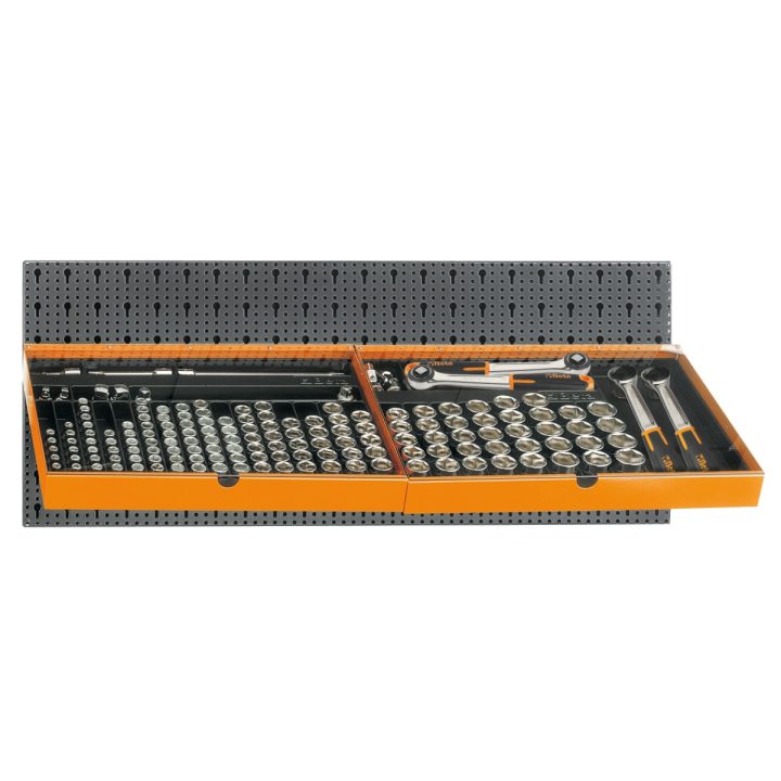 Beta 6600 M/120 Assortimento 163 utensili, con ganci senza pannello 066000120