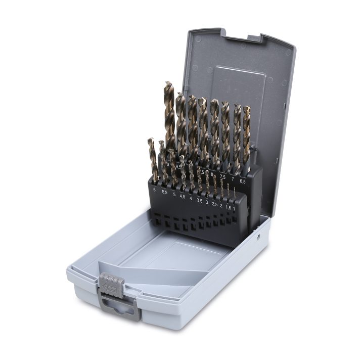 Beta 416/SP19 Serie di 19 punte in HSS con affilatura speciale a doppio cono di penetrazione 004160419