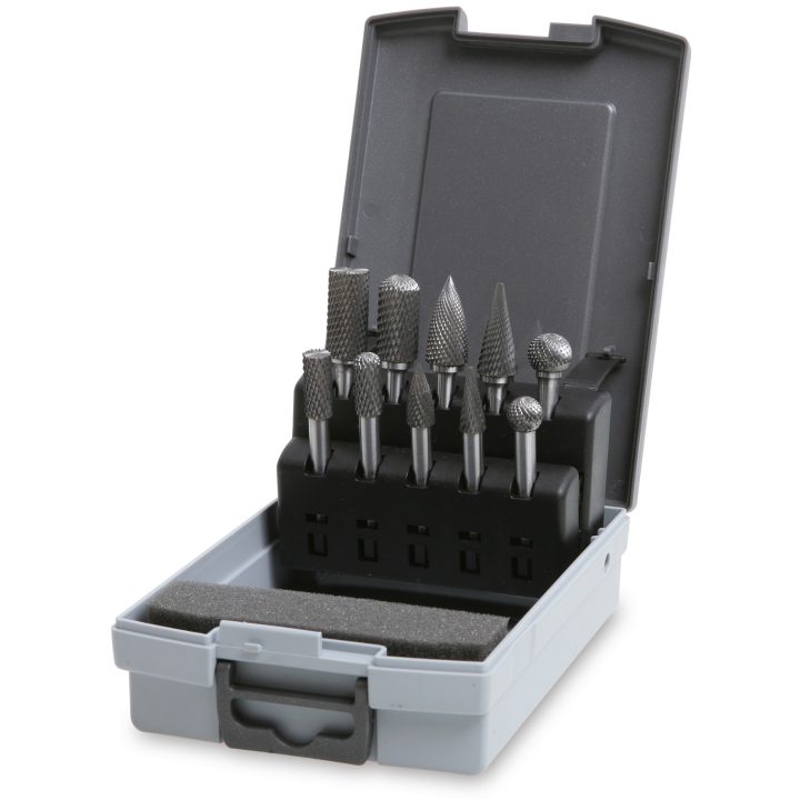Beta 426MD/SP10 Serie di 10 lime rotative in metallo duro per acciaio e acciaio inox 004260510