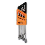Beta 42INOX/SC8 Serie di 8 chiavi combinate in acciaio inossidabile con supporto compatto 000420388