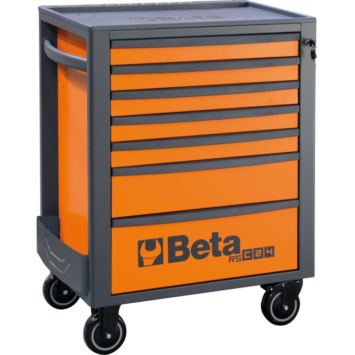 Beta 2400 RSC24/7-VAS/O Cassettiera mobile con sette cassetti e assortimento di 223 utensili 024004048