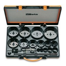 Beta 450/C21 Assortimento di seghe a tazza con accessori per uso industriale in cassetta metallica 004500315