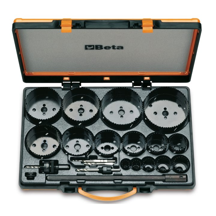Beta 450/C21 Assortimento di seghe a tazza con accessori per uso industriale in cassetta metallica 004500315