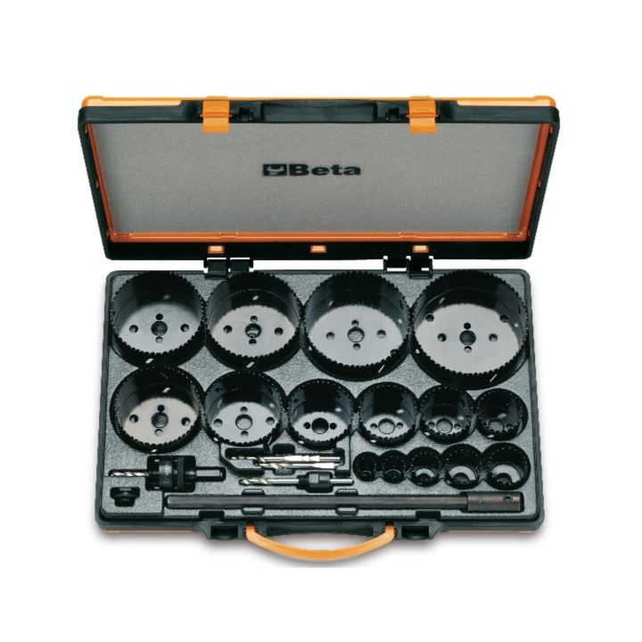 Beta 450/C21 Assortimento di seghe a tazza con accessori per uso industriale in cassetta metallica 004500315