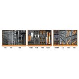 Beta 5904VG/2T Assortimento di 99 utensili per autoriparazione in termoformato rigido in ABS 059041191