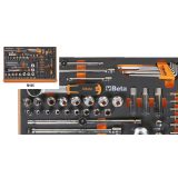 Beta 5988L/4M Assortimento di 273 utensili per autoriparazione in vassoio morbido in EVA 059881088