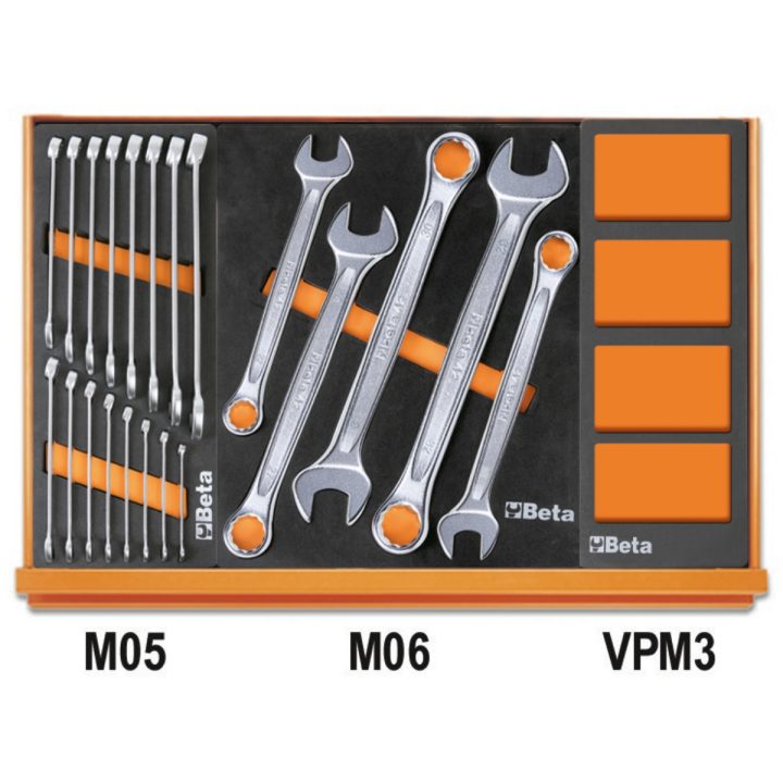 Beta 5904VG/2M Assortimento di 170 utensili per autoriparazione in vassoio morbido in EVA 059041198
