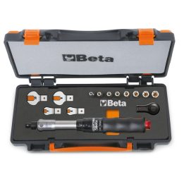Beta 671B/C10 Assortimento di barra dinamometrica 604B, 1 cricchetto reversibile, 8 chiavi a bussola esagonali e 4 chiavi a forc