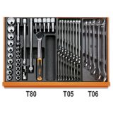 Beta 5908VI/2T Assortimento di 232 utensili per manutenzioni industriali in termoformato rigido in ABS 059081105
