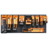 Beta 6600 M/555 Assortimento di 28 utensili, con ganci senza pannello 066000555