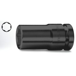 Beta 729LS 24 Chiavi a bussola Macchina con attacco quadro femmina 1" bocca esagonale, serie lunga sottile, fosfatate 007290524