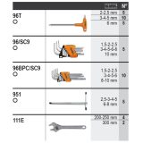 Beta 6600 M/59 Assortimento 220 utensili, con ganci senza pannello 066000059