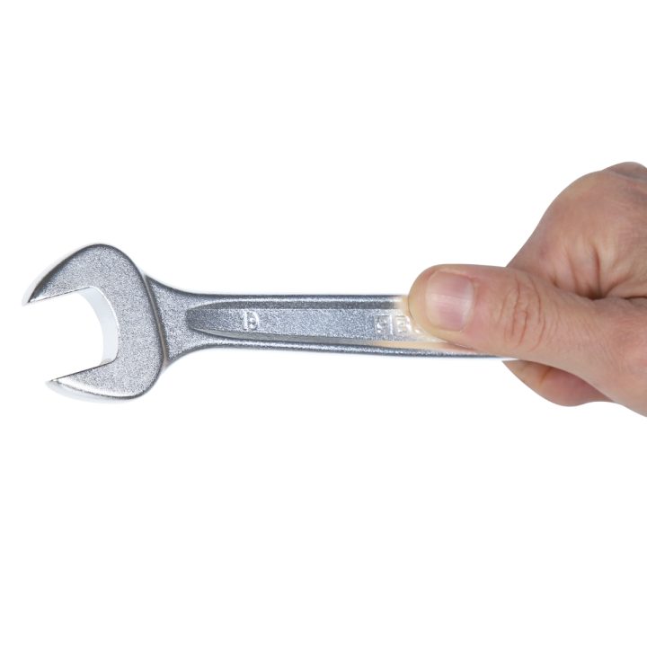 Beta 42 25 Chiave combinata a forchetta e poligonale piegata cromata 000421025