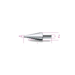 Beta 425/6 Frese coniche a gradino in acciaio HSS 004250020
