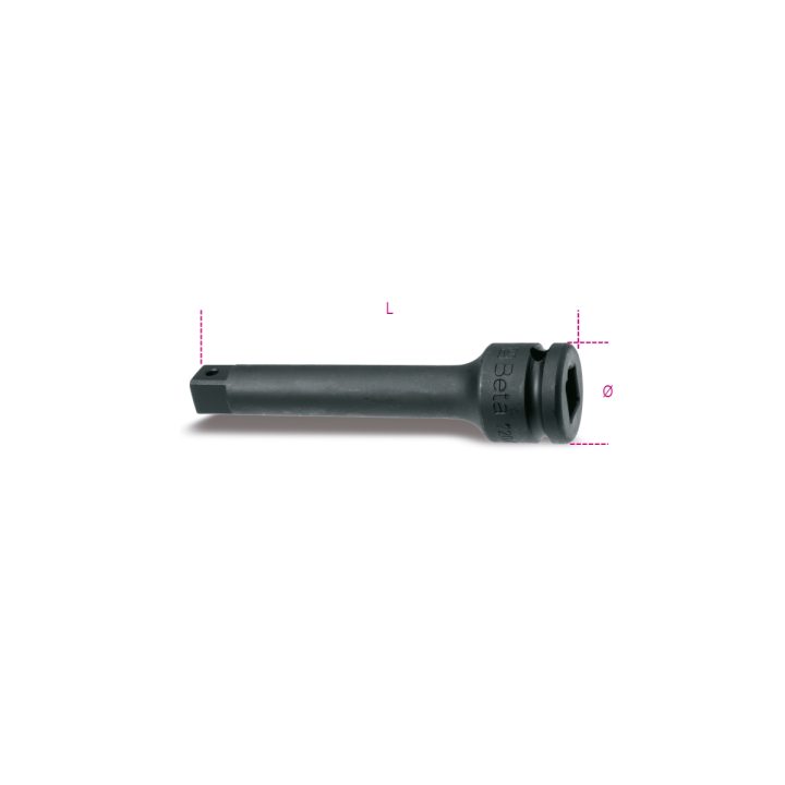 Beta 720/21 Prolunga Macchina con attacchi quadri maschio e femmina 1/2" fosfatato 007200822