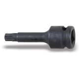 Beta 720XZN M5 Chiavi a bussola Macchina maschio per viti con impronta XZN® con attacco quadro femmina 1/2" fosfatate 007201505