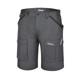Beta 7931MG XS Bermuda da lavoro in 100% cotone elasticizzato grigio, comodi e resistenti 079310400