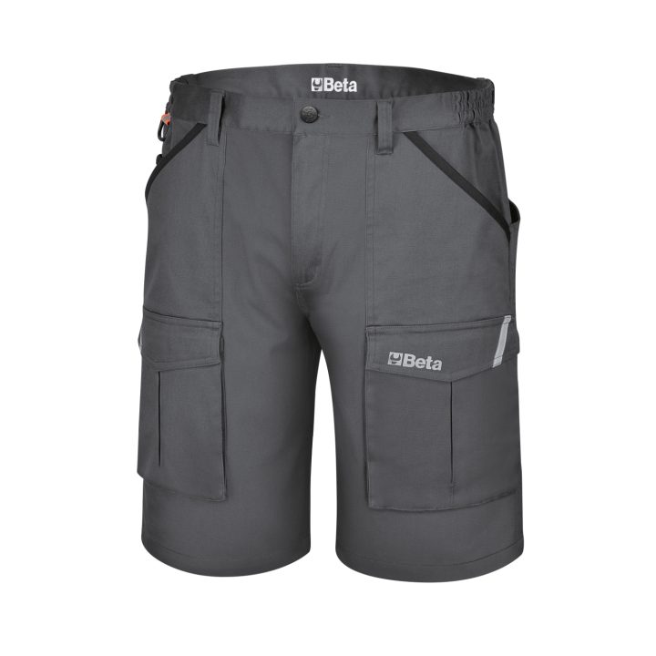 Beta 7931MG XS Bermuda da lavoro in 100% cotone elasticizzato grigio, comodi e resistenti 079310400