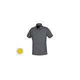 Beta 7552G XL Polo work in cotone piquet 200g, con 3 bottoni, grigio melange 075520404
