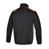 Beta 7565NG XS Felpa zip lunga, nera con inserti in grigio antracite 075650400
