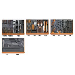Beta 5904VG/3T Assortimento di 102 utensili per autoriparazione in termoformato rigido in ABS 059041510