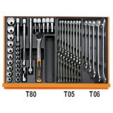Beta 5904VG/5T Assortimento di 153 utensili per autoriparazione in termoformato rigido in ABS 059041196