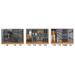 Beta 5904VI/1T Assortimento di 98 utensili per manutenzioni industriali in termoformato rigido in ABS 059041161