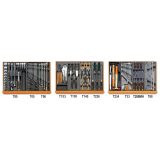 Beta 5904VI/1T Assortimento di 98 utensili per manutenzioni industriali in termoformato rigido in ABS 059041161