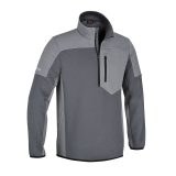 Beta 7643G L Felpa zip corta, 80% cotone, 20% poliestere, 280 g, antracite/grigio chiaro 076430003