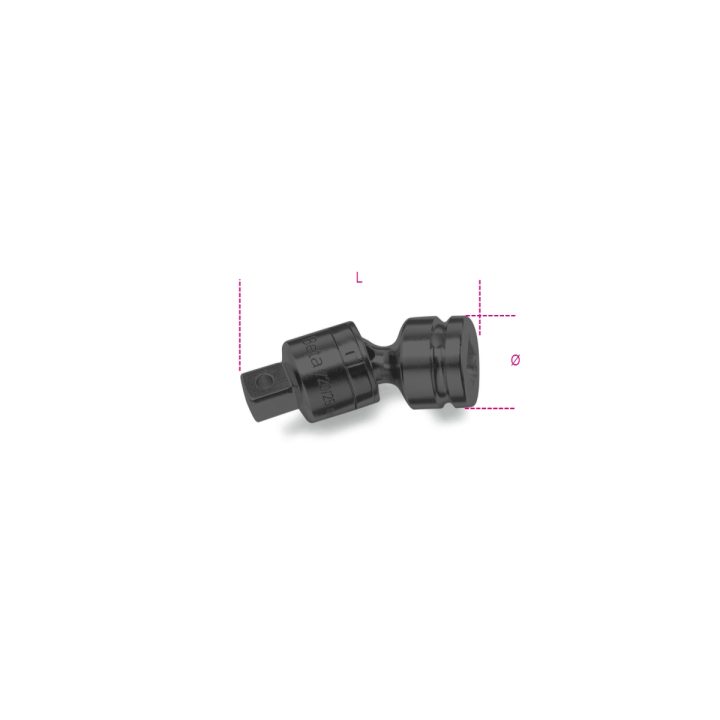 Beta 729/25 Snodo Macchina con attacchi quadri maschio e femmina 1" fosfatato 007290830