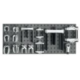 Beta 6600 M/650 Assortimento 28 utensili, con ganci senza pannello 066000650
