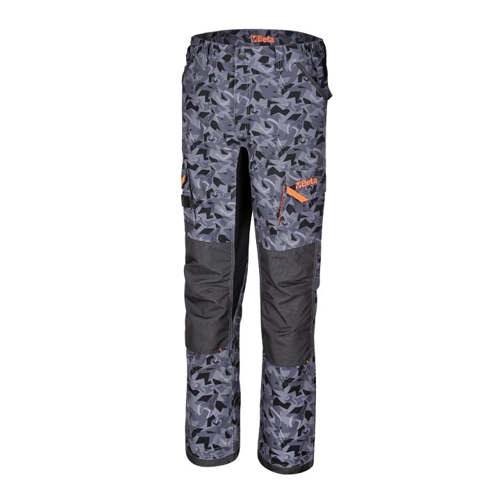 Beta 7818CM M Pantaloni da lavoro multitasche con disegno camouflage esclusivo. 078180302